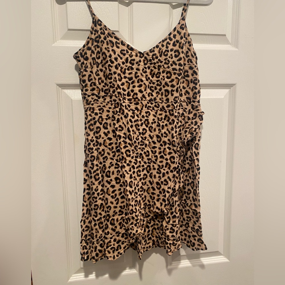 Women Leopard strap dress